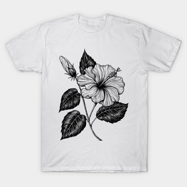 Hibiscus flower II T-Shirt by katerinamk